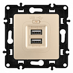 Розетка USB, без рамки Arte Milano am-217 217.46-1.shampan 250_100_2167900