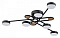 Потолочная люстра Arte Lamp Taygeta A2455PL-6BK