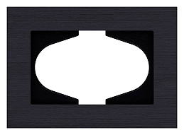 Рамка для двойной розетки Kollinger Reflex AL RA120BK 500_191_3118259