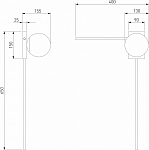 Бра Eurosvet Fredo 40034/1 золото 250_100_1812155