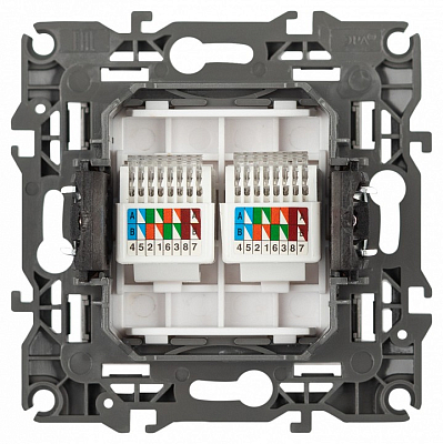 Розетка двойная Ethernet RJ-45 без рамки Эра Эра 12 12-3108-16 400_400_2395218
