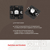 Розетка Ethernet RJ-45 без рамки Arte Milano am-217 217.45-1.black 100_100_2167859