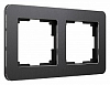 Рамка на 2 поста Werkel Platinum (черный алюминий) W0022608 100_100_2296937