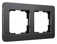 Рамка на 2 поста Werkel Platinum (черный алюминий) W0022608 250_100_Array