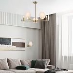 Люстра на штанге Eurosvet Marble 60158/5 латунь 250_100_1813192
