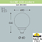 Консольный светильник Fumagalli GLOBE 400 modern G41.B40.000.LYE27