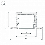 Профиль Arlight SL-SLIM-H13M-F25-2000 ANOD 023719 250_100_2218862