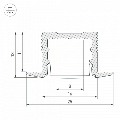 Профиль встраиваемый Arlight SL-SLIM 037114 400_400_1897147