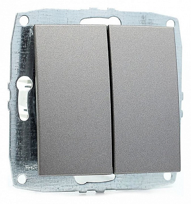 Выключатель двухклавишный без рамки Mono Electric Despina / Larissa 500-002425-102 400_400_2162407