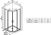 BLSCP4-80 черный+Transparent. уголок полукруглый 100_100_2414475