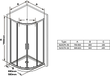 BLSCP4-80 черный+Transparent. уголок полукруглый 250_100_2414475