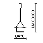 Подвесной светильник Maytoni MOD280PL-L23B3K 250_100_839800