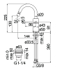 VE125139/2FLP VELIS смеситель для биде, глянцевый черный 100_100_2418449