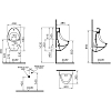 4106B003-5598 Писсуар Arkitekt с сенсорным смывом, питание от сети (новый арт.5999B003-5556) 100_100_1440954