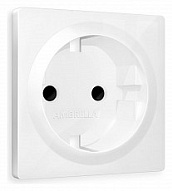 Накладка для розетки с заземлением и со шторками Ambrella Volt ALFA AP1070 500_191_2306462