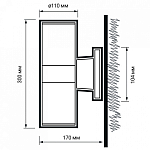 Накладной светильник Jazzway  PWL-300110/30D 2x12w 6500K  BL 250_100_2870448
