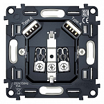 Механизм розетки с заземлением и 2хUSB type A Ambrella Volt QUANT VM155 250_100_2192444