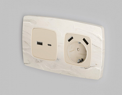 Накладка для розетки type A и C Ambrella Volt OMEGA OP3310 400_400_2191941