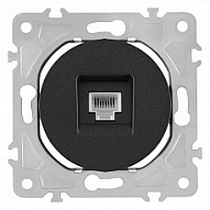 Розетка телефонная RJ-11 без рамки Arte Milano am-202 202.51-1.black 500_191_2302468