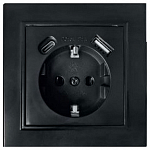 Розетка с заземлением и 2хUSB type A и C, без рамки Stekker Эрна 50078 250_100_2161062