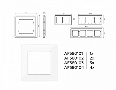 Рамка на 1 пост Ambrella Volt ALFA AF580101 400_400_2184529