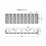 Накладной светильник iLamp Panorama W4688-58 CR 250_100_1990489
