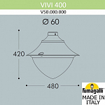 Плафон полимерный Fumagalli Vivi V50.000.000.LXH27 250_100_1804560