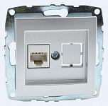 Розетка Ethernet RJ-45 без рамки Mono Electric Despina / Larissa 500-002105-125 250_100_1988468