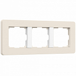 Рамка на 3 поста Werkel Split (айвори/белый, soft-touch) W0033066 250_100_2131171
