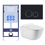 SET AQUATEK ДИВА-020 4в1 (рама AQUATEK Standard INS-0000012+ кркпеж KKI-0000002+клавиша KDI-0000020+унитаз ДИВА AQ2012-00 с тонким сиденьем soft-close 250_100_Array
