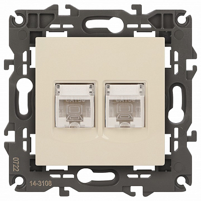 Розетка Ethernet RJ-45 без рамки Эра Эра Elegance 14-3108-02 400_400_2400676