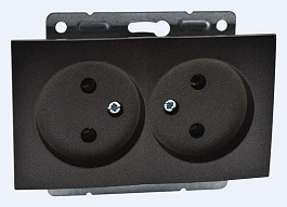 Розетка двойная, без рамки Mono Electric Despina / Larissa 500-002005-121 500_191_3235174