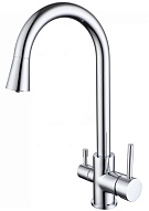 AQ1085CR ВЕГА смеситель Смесители для кухни с подключением к фильтру воды (полукруглый излив) 500_191_3224997