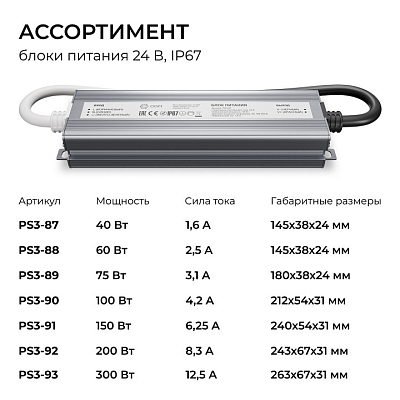 Блок питания OGM  PS3-87 400_400_3121424