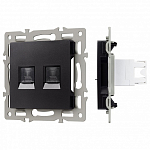 Розетка двойная RJ-12 и Ethernet RJ-45, без рамки Arlight SCT 045337 250_100_681198