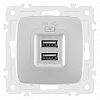 Розетка USB, без рамки Arte Milano am-205 205.46-1.silver 100_100_2302633