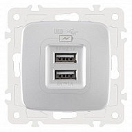 Розетка USB, без рамки Arte Milano am-205 205.46-1.silver 500_191_2302633