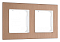 Рамка на 2 поста Arte Milano am-503.12 503.12-2.brown