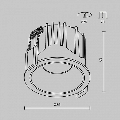 Встраиваемый светильник Maytoni Technical Alfa LED DL043-01-15W3K-RD-W-1 400_400_2811427