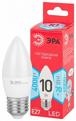 Лампа светодиодная Эра  E27 10Вт 4000K LED B35-10W-840-E27 R 400_400_2842401