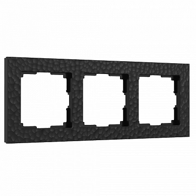 Рамка на 3 поста Werkel Hammer черный W0032408 400_400_2128299