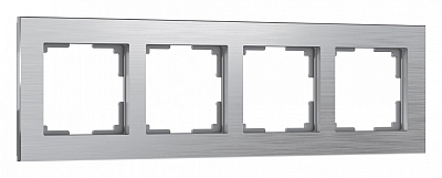Рамка на 4 поста Werkel Aluminium (алюминий) W0041706 400_400_2128864