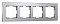 Рамка на 4 поста Werkel Aluminium (алюминий) W0041706