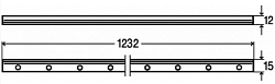 761974 Advantix Vario Плиточная окантовка L=1232мм, цвет матовый (для 736736, 736552), модель 4982.84 250_100_2407144