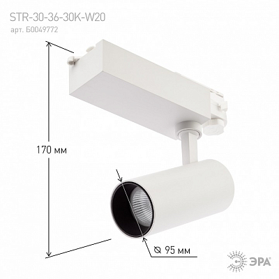 Светильник на штанге Эра  SТR-30-36-30K-W20 400_400_2878293