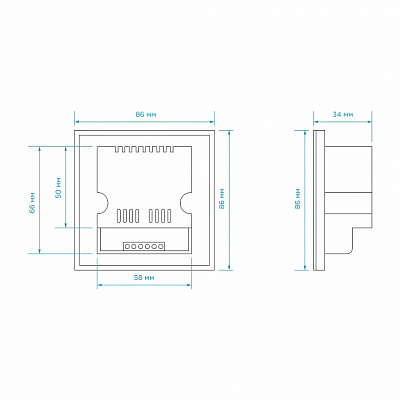 Панель-регулятора цвета RGB сенсорная встраиваемая Apeyron Electrics  04-09 400_400_2176117
