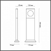 Наземный высокий светильник Odeon Light Como 6653/10GA 100_100_1727678