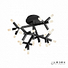 Потолочная люстра iLedex Savage FS-017-X25 BK 100_100_1991169