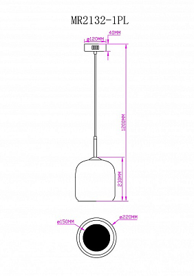 Подвесной светильник MyFar Charlie MR2132-1PL 400_400_1994395