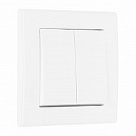 Выключатель двухклавишный Arte Milano SET06-1 SET06-1-30-2 white 500_191_2305938